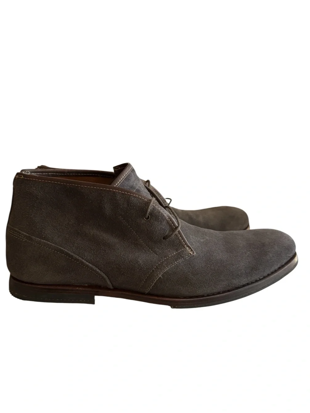 Timberland Men’s Suede Chukka Boots Gray US 12 A1L9X Defender Repellent Leather